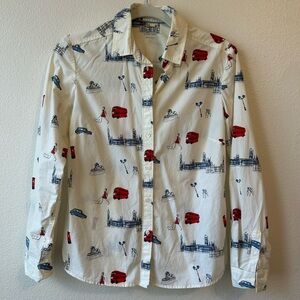 Boden London Print Button Down